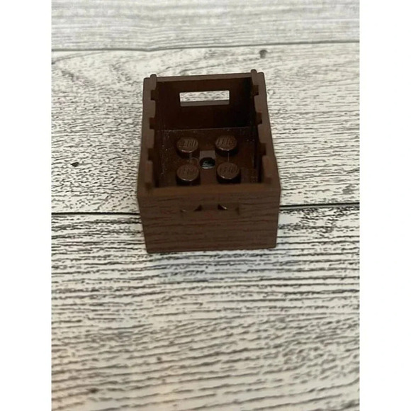 LEGO PART 30150 - Reddish Brown Crate / Box / Container - Pirates / Castle - Picture 6 of 7